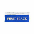 First Place Award Ribbon w/ Gold Foil Print (4"x1 5/8")